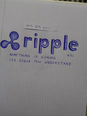 Word Ripple In Blue Pen GIF