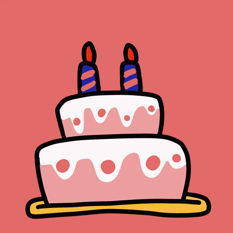 Wordle Birthday Cake Surprise GIF