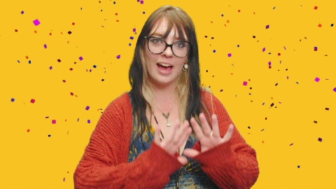 Wordle Birthday Red Cardigan GIF