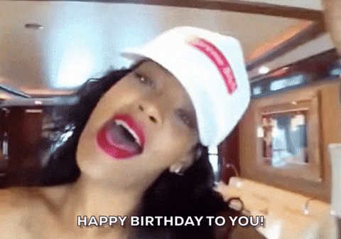 Wordle Birthday Rihanna Singing GIF
