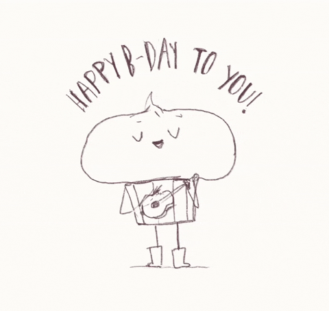 Wordle Singing Happy Birthday GIF