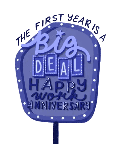 Work Anniversary Sign