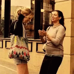 Work Bestie Dancing On Side Walk GIF