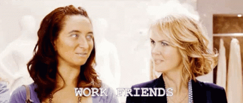 Work Bestie Eye Contact GIF