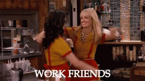 Work Bestie Tight Hug GIF