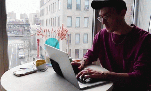 Work From Home Guy GIF