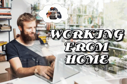 Work From Home Guy Smiling GIF