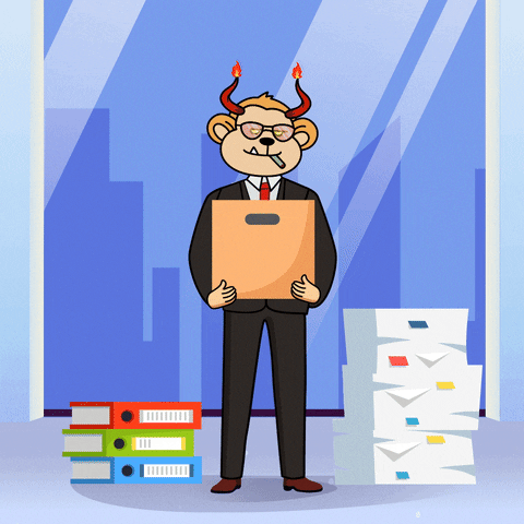 Work Monday Towering Paper Works GIF