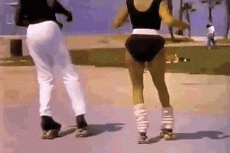 Work Out Roller Skating GIF