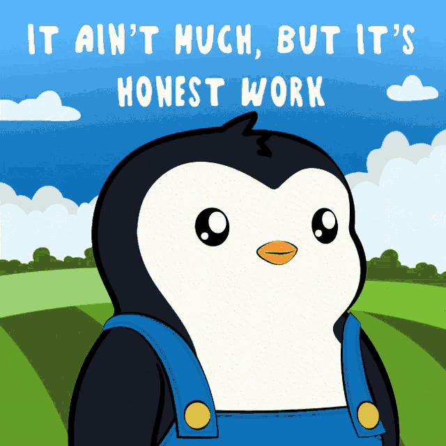 Work Penguin Gif GIF
