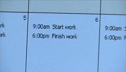 Work Schedule On A Paper GIF