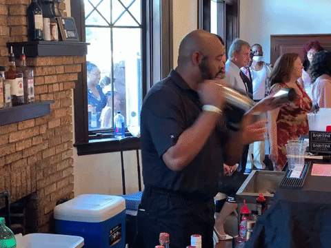 Workaholic Bartender Working Dayshift GIF