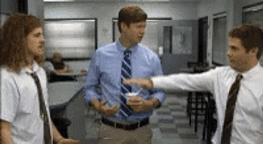 Workaholics Adam Blake Anders Hand Stack GIF