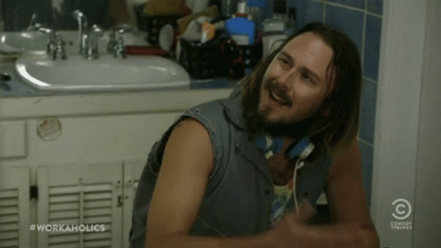 Workaholics Karl Hacky Sack Back GIF