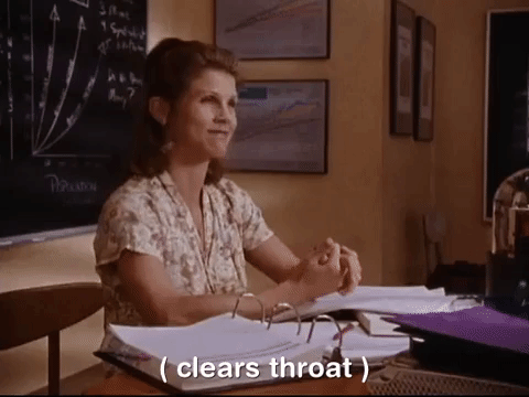 Workaholics Teacher Standing Up Ahem GIF