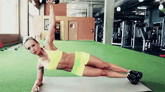 Fit Lady Working Out Fat Burning GIF