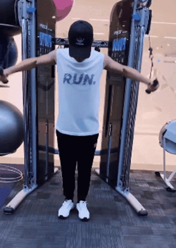 Gym Rat Working Out At Gym GIF