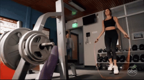 Yoga Jumping Rope Working Out GIF