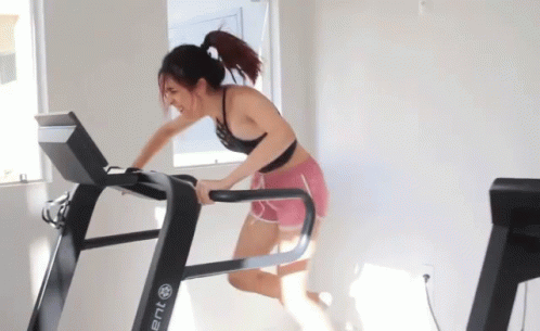 Hilarious Weird Working Out Treadmill Prank GIF