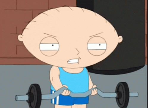 Stewie Griffin Frustrated Working Out GIF