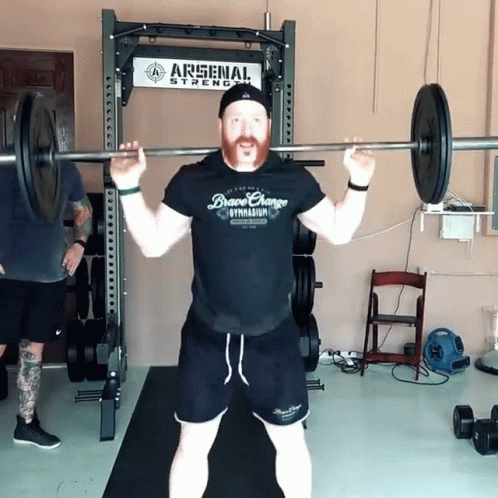 Sheamus Barbell Back Out Working Out GIF