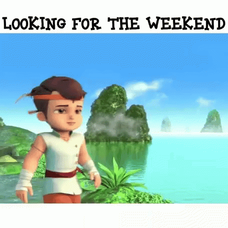 Working Saturday Chhota Bheem GIF