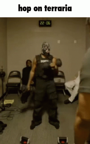 Workout Man Hop On Terraria GIF