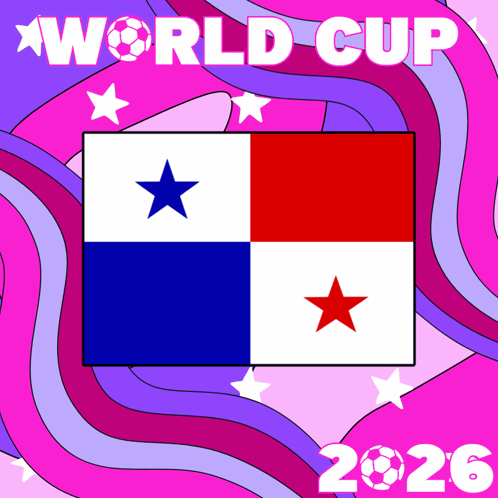 World Cup 2026 Poster Flag Stars
