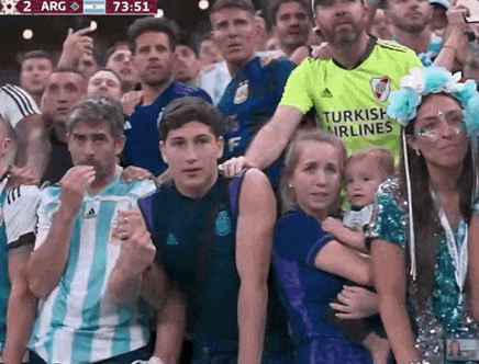 World Cup Argentina Football Fans Screaming GIF