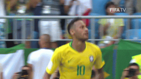 World Cup Football Player Air Punching GIF