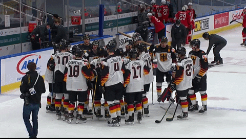World Junior Ice Hockey Huddle GIF
