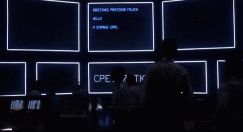 World Map With Lines On Computer Screen GIF