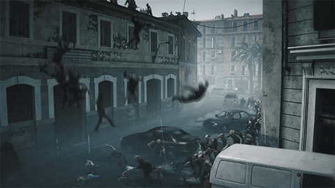 World War Z Zombie Horde City GIF