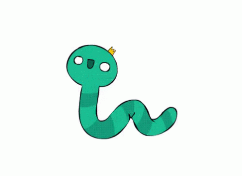 Animated Blue Worm GIF