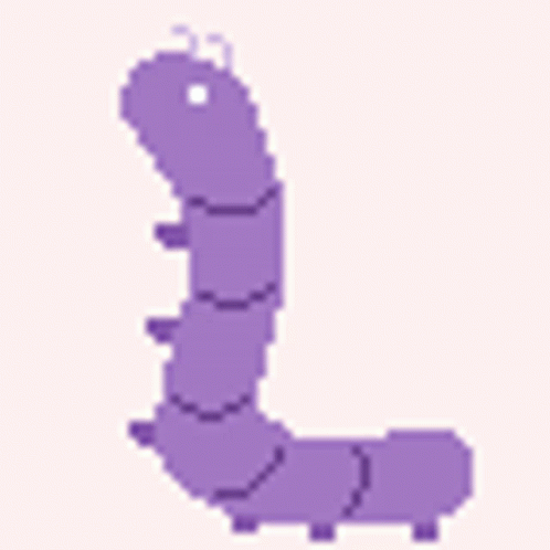 Animated Purple Worm GIF