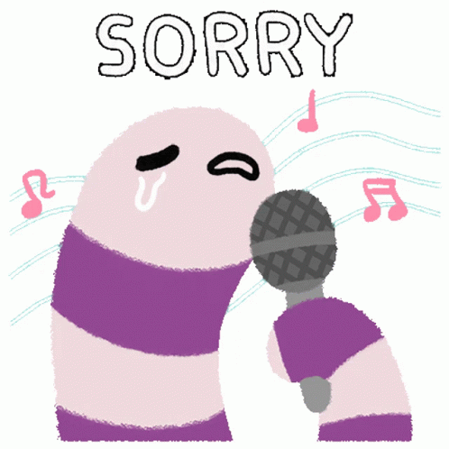Worm Singing Sorry Too Bad GIF