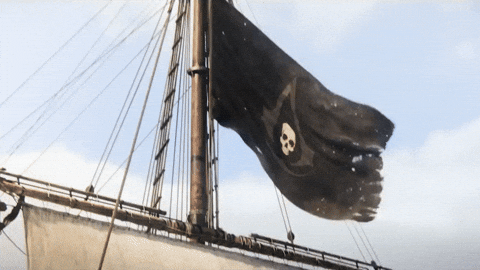 Worn Out Jolly Roger GIF