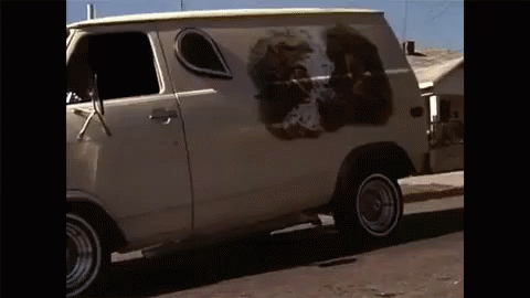 Worn Out White Van GIF