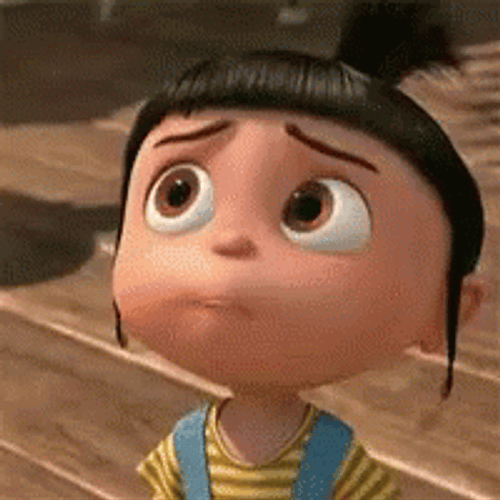 Worried Facial Reaction Agnes Despicable Me GIF