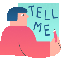 Worried Friend Says Caption Tell Me Sticker GIF