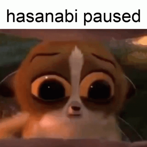 Worried Hanasabi Paused Looking Around GIF