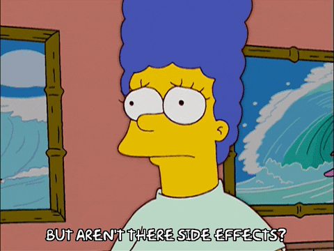 Worried Marge Simpson Arent There Side Effects GIF