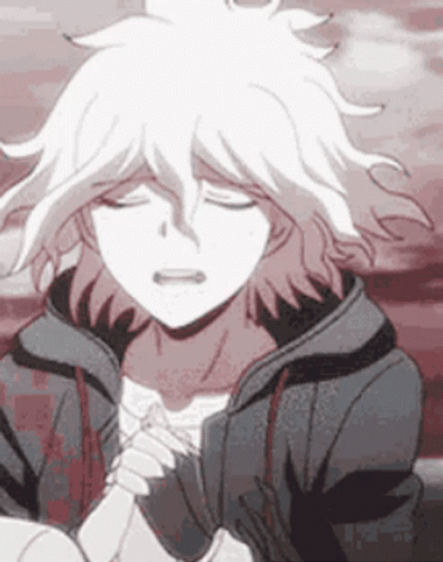 Worried Nagito Holding Hand GIF