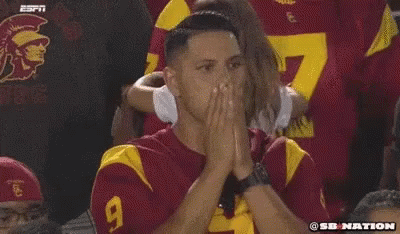Worried Trojans Fans GIF