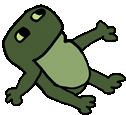 Worrysad Frog Sticker GIF