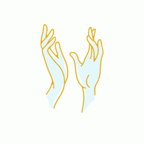 Worship Pastel Hands Animation GIF