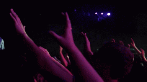 Worship People Raising Hands While Singing GIF