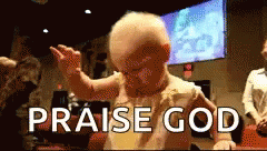 Worship Praise God Cute Baby GIF