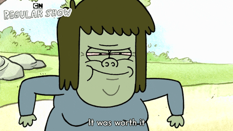 Worth It Regular Show Muscle Man GIF