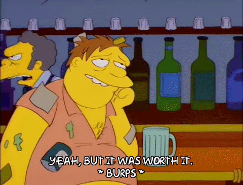 Worth It The Simpsons Barney Gumble GIF